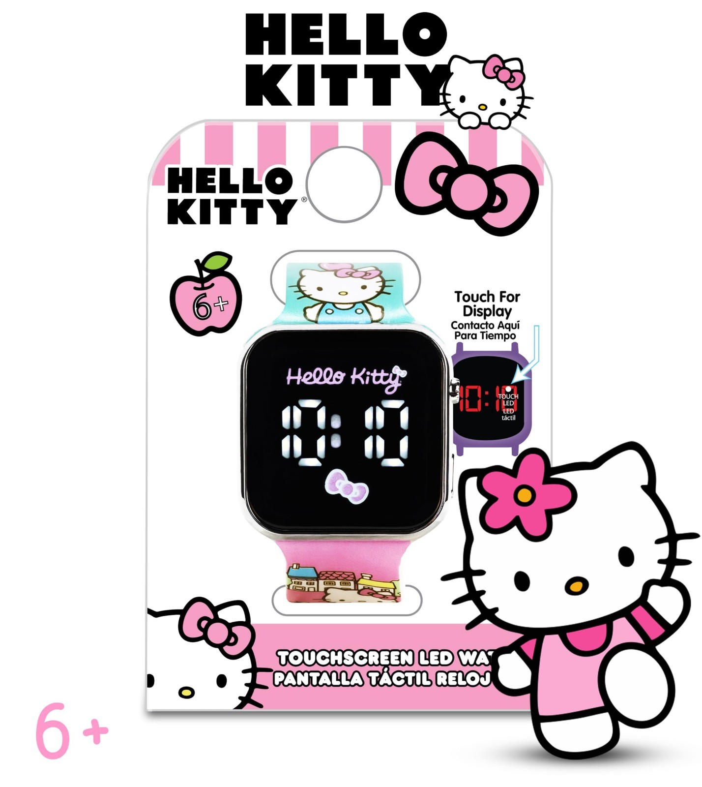 Kids Touchscreen LED Watch, Sanrio Character Design, Digital Display, Silicone B