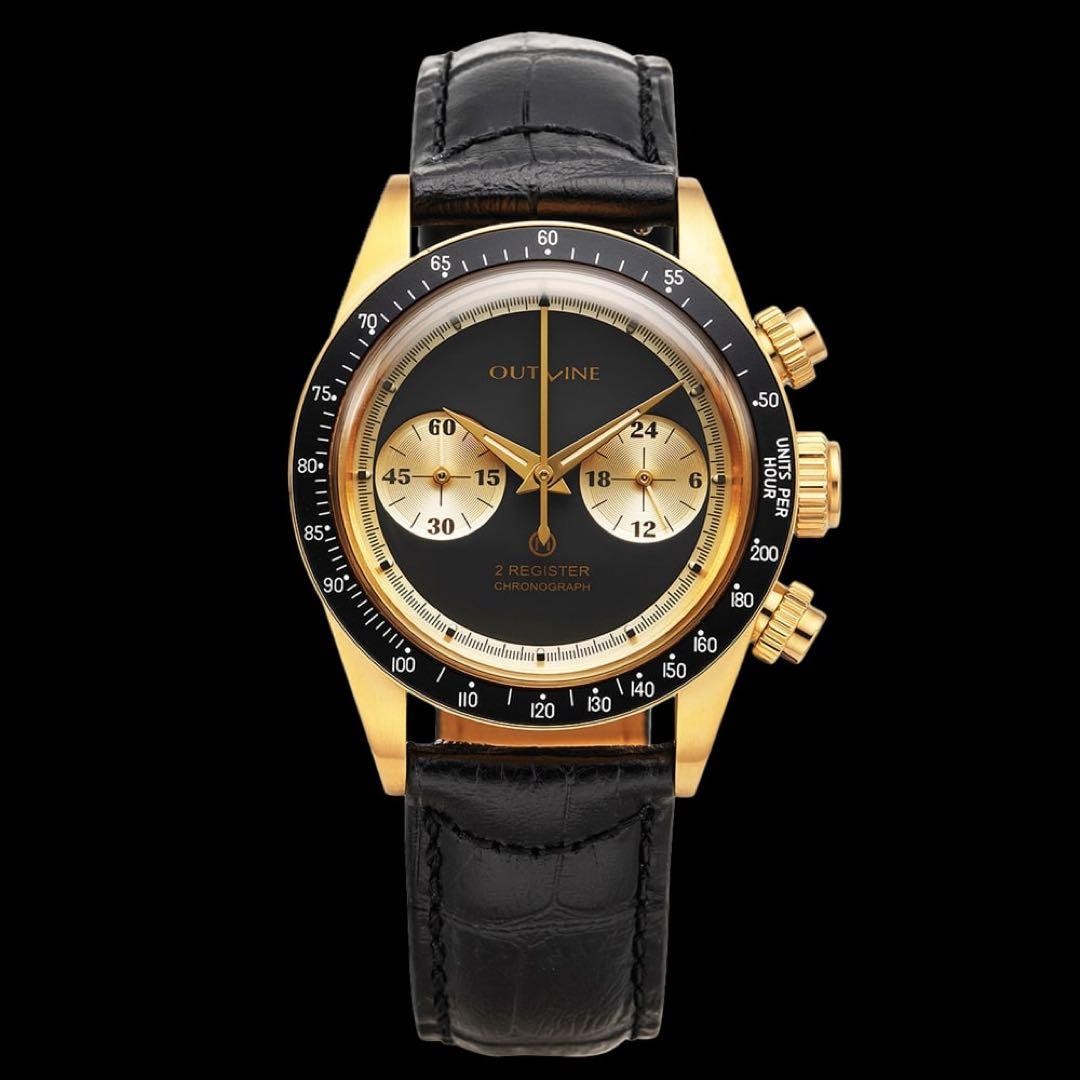 Outline 2 Chronograph Limited Edition Watch, Steel, Black Dial, Quartz, 37.8mm