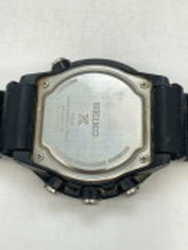 SEIKO Prospex Fieldmaster S802-00A0 Solar Digital Watch Black Rubber Pre-owned
