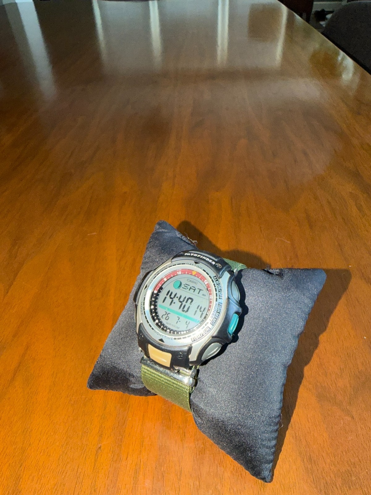 Vintage Casio PAS-400B Pathfinder Fishing Timer Watch Module 2632 New Battery