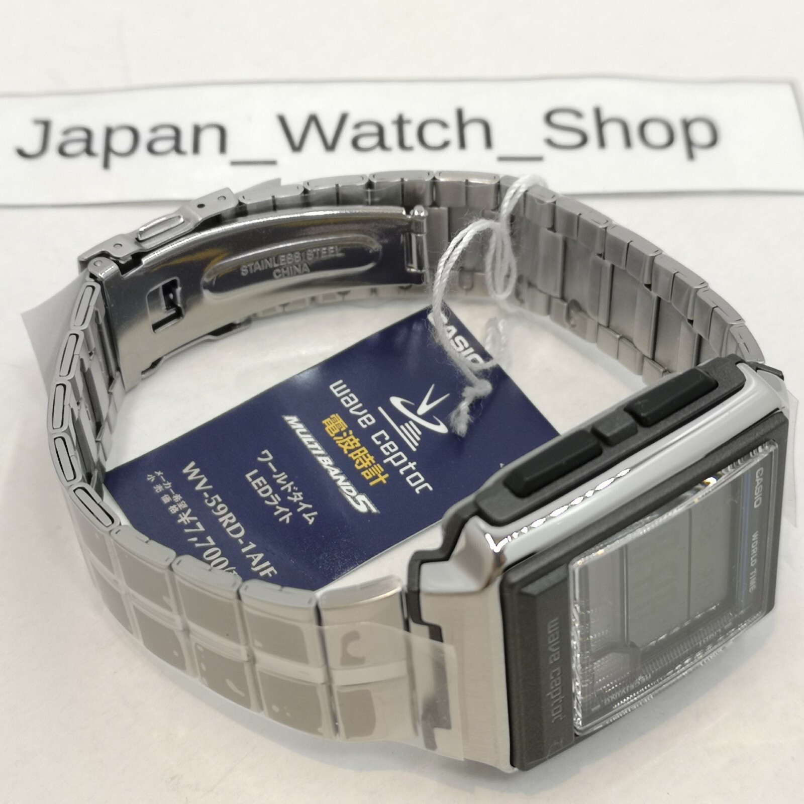 CASIO WAVE CEPTOR WV-59RD-1AJF Black Silver Illuminator Men’s Watch New in Box