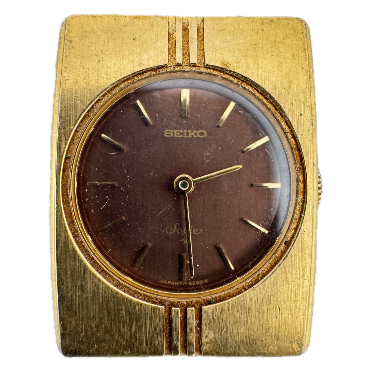 Vintage 22mm Seiko 11-1320 Socie 21 Jewel Ladies Mechanical Wristwatch Japan