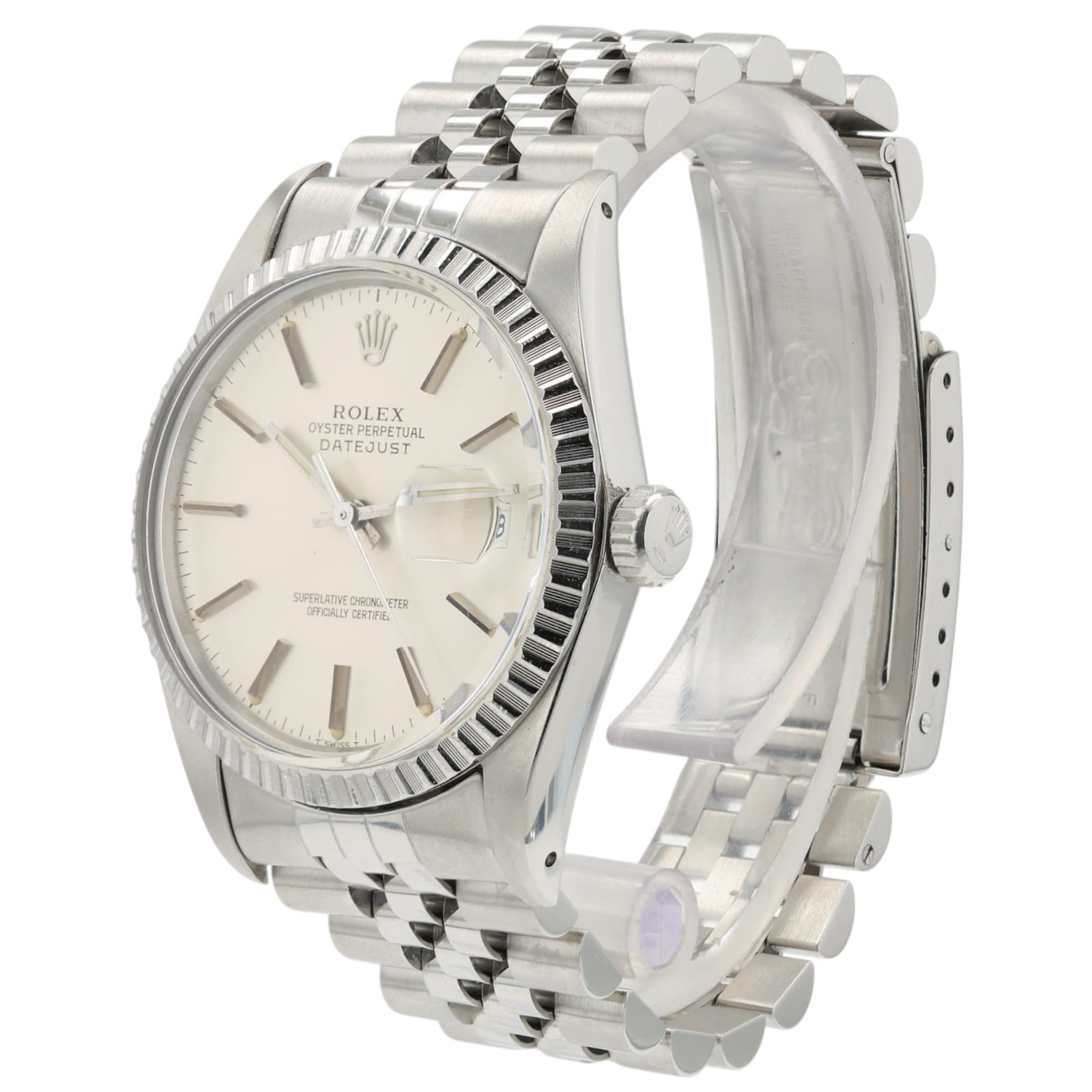 Rolex Datejust Silver Color Dial Stainless Steel 36mm Automatic Mens Watch 16030