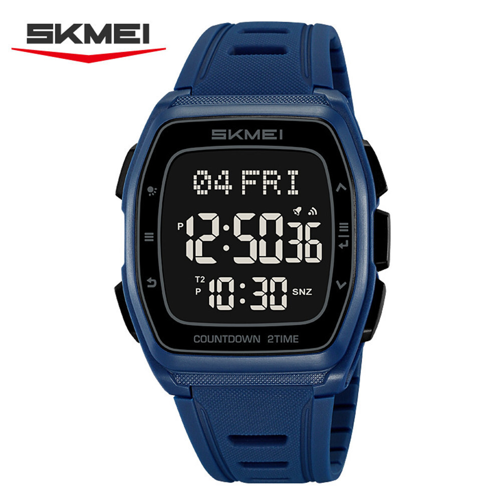 SKMEI Men Rectangle Watch Digital Electronic Wristwatch Students Boy Sport Watch