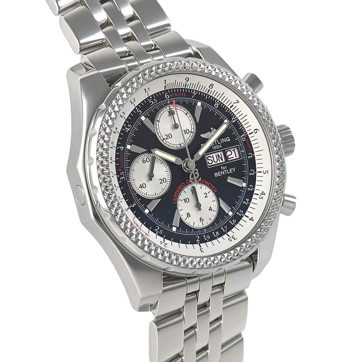 Breitling Bentley GT A362B24SP A13362 Diamond Quilted Dial Chronograph Serviced