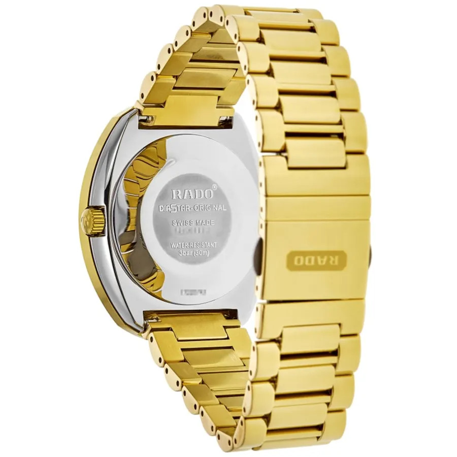New Rado Original Automatic Yellow Gold Tone Dial PVD Men’s Watch R12413314