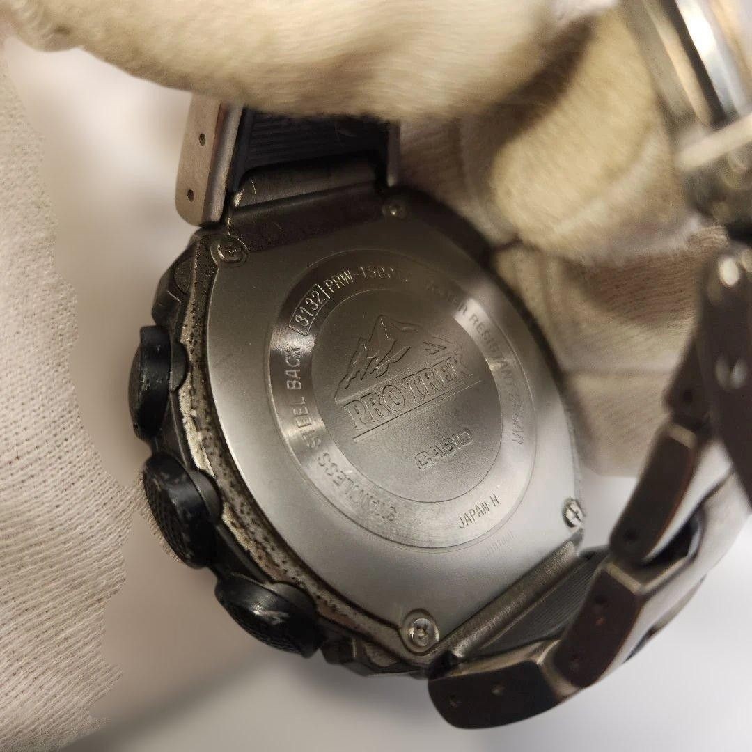 CASIO PROTREK operational men’s Pro Trek titanium band watch Casio wristwatch