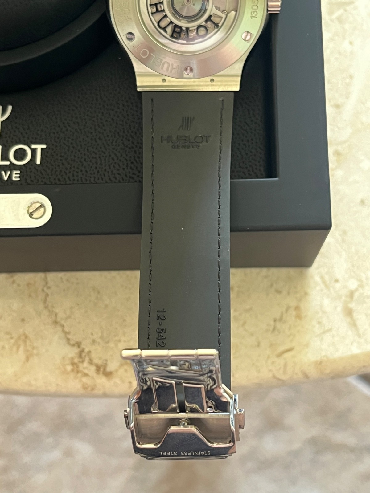 Hublot Classic Fusion 42mm Automatic Black Dial Steel Men’s Watch – Box Only