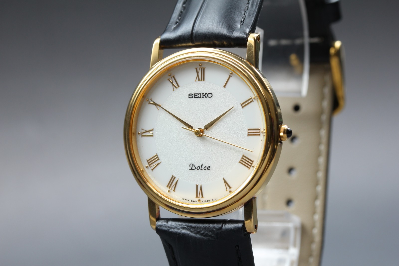 [Near MINT] SEIKO Dolce 8N41-7030 32mm White Dial Band Quartz Men’s Watch JAPAN
