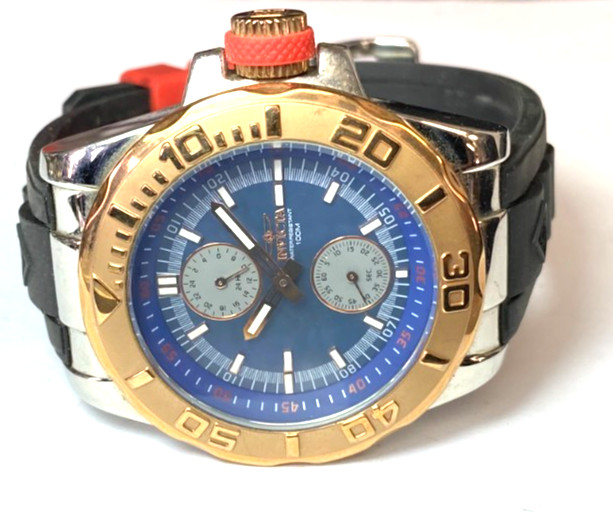 Invicta 13801 Pro Diver Flame Fusion WR 100m Dual Hour Wristwatch 43mm
