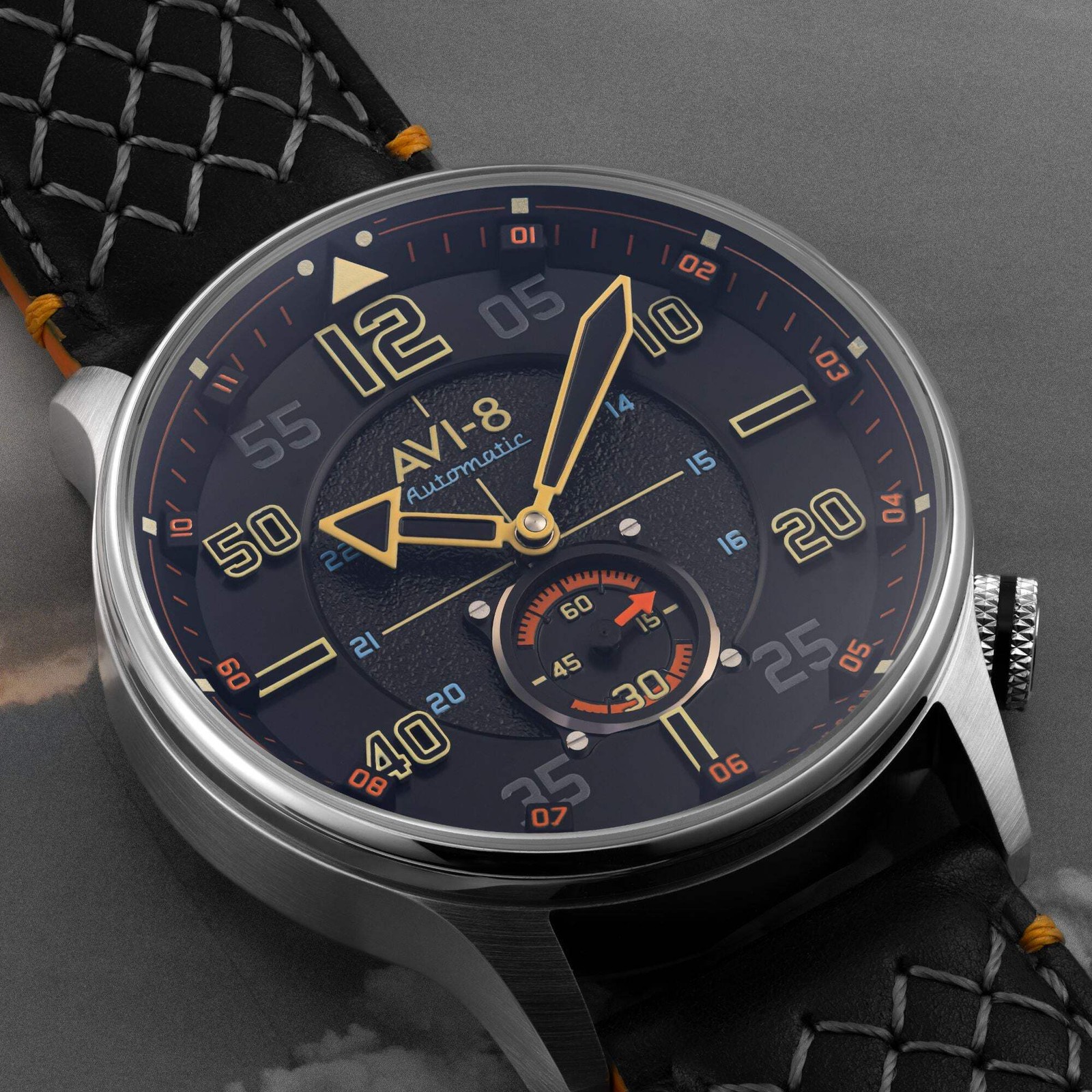 AVI-8 Hawker Typhoon Baldwin Stainless Steel 42mm Japanese Automatic Wristwatch