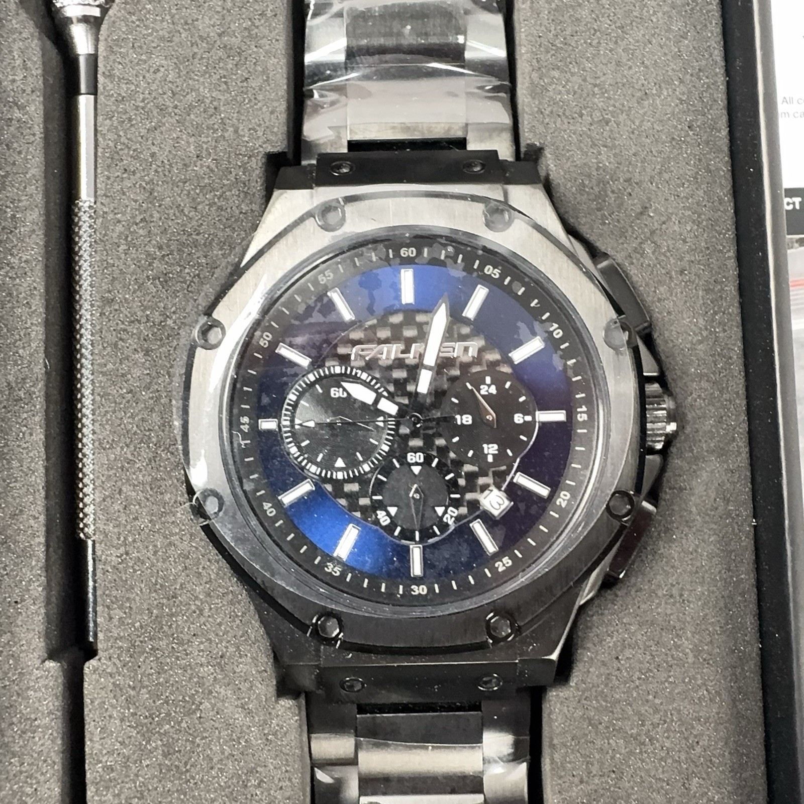 MSTR Meister x Falken Limited Edition Watch #285/460 New Box Chronograph COA