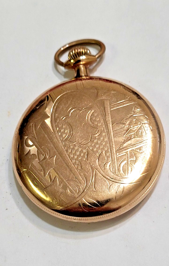 Antique 1917 Hamilton Railroad Grade 16s 21 Jewels GF Case Pocket Watch.