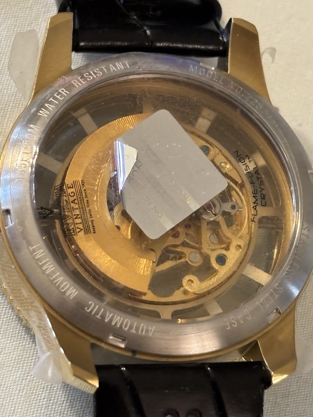 Invicta Vintage Men’s Automatic Watch Black Leather model 22571