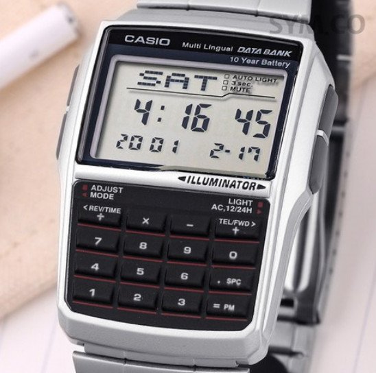 Casio DBC-32D-1A Men’s Data Bank Calculator Digital Watch 10-Year Battery