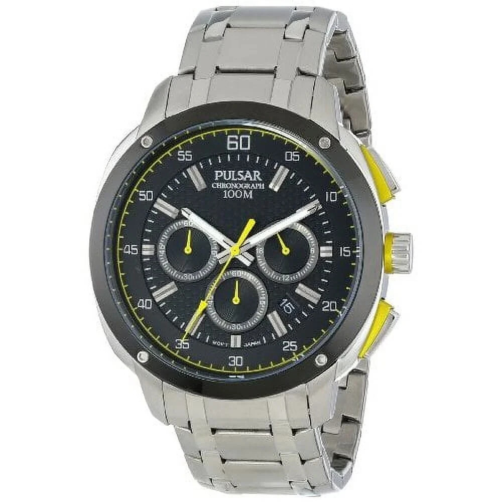 NEW* Pulsar PT3393 Analog Display Stainless Steel Silver Watch MSRP $185