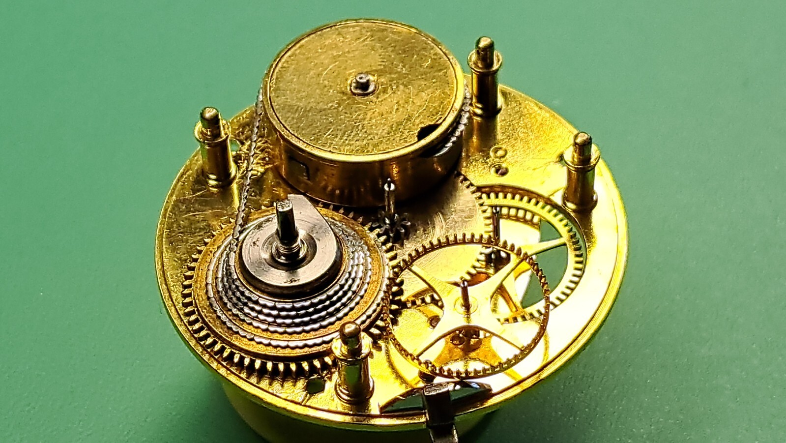 ⏳ DIFFICULT REPAIRS @ANTIQUE FUSEE POCKET WATCH DETENT CHRONOMETER/DUPLEX SILVER