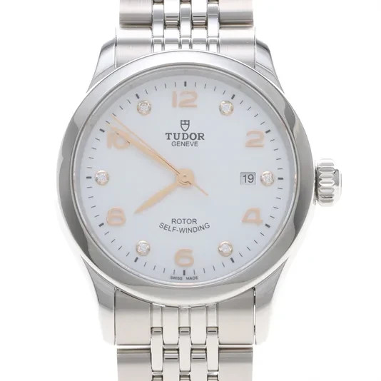 Tudor 1926 29mm Diamond Steel Automatic Watch Ref. 91350 100% Authentic
