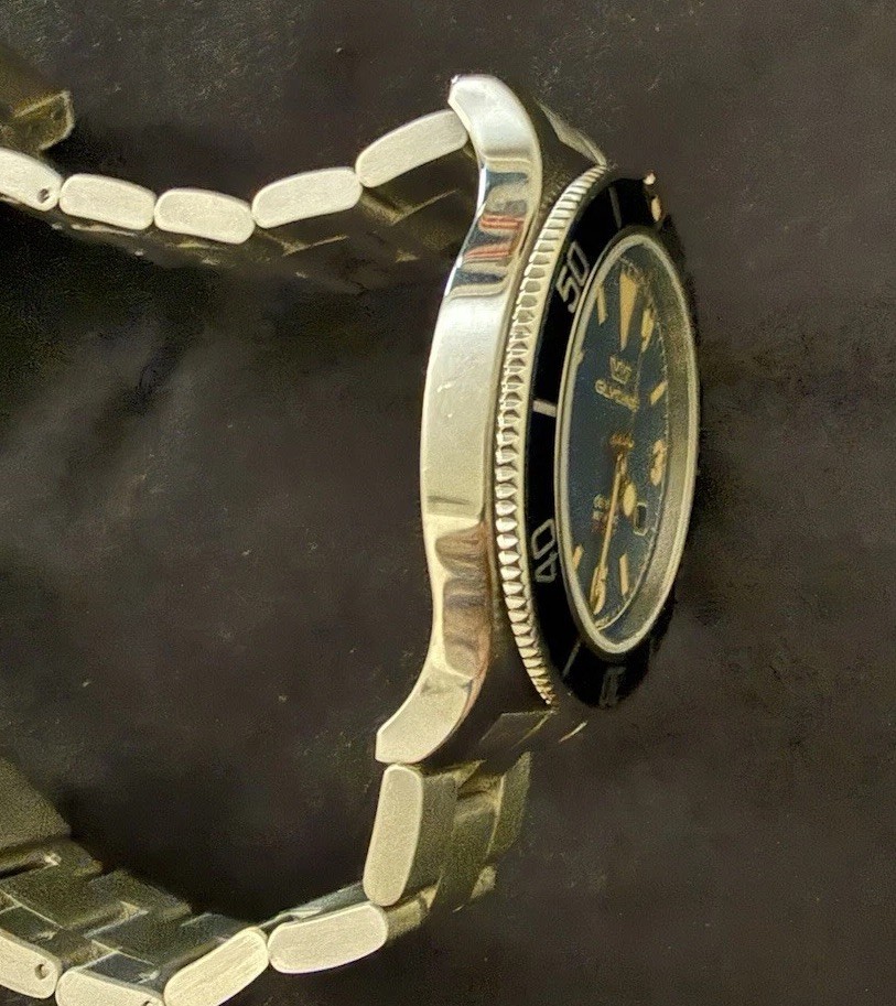 Glycine Combat Auto Diver 42mm Blue Dial/Bezel Date 200m Box Papers