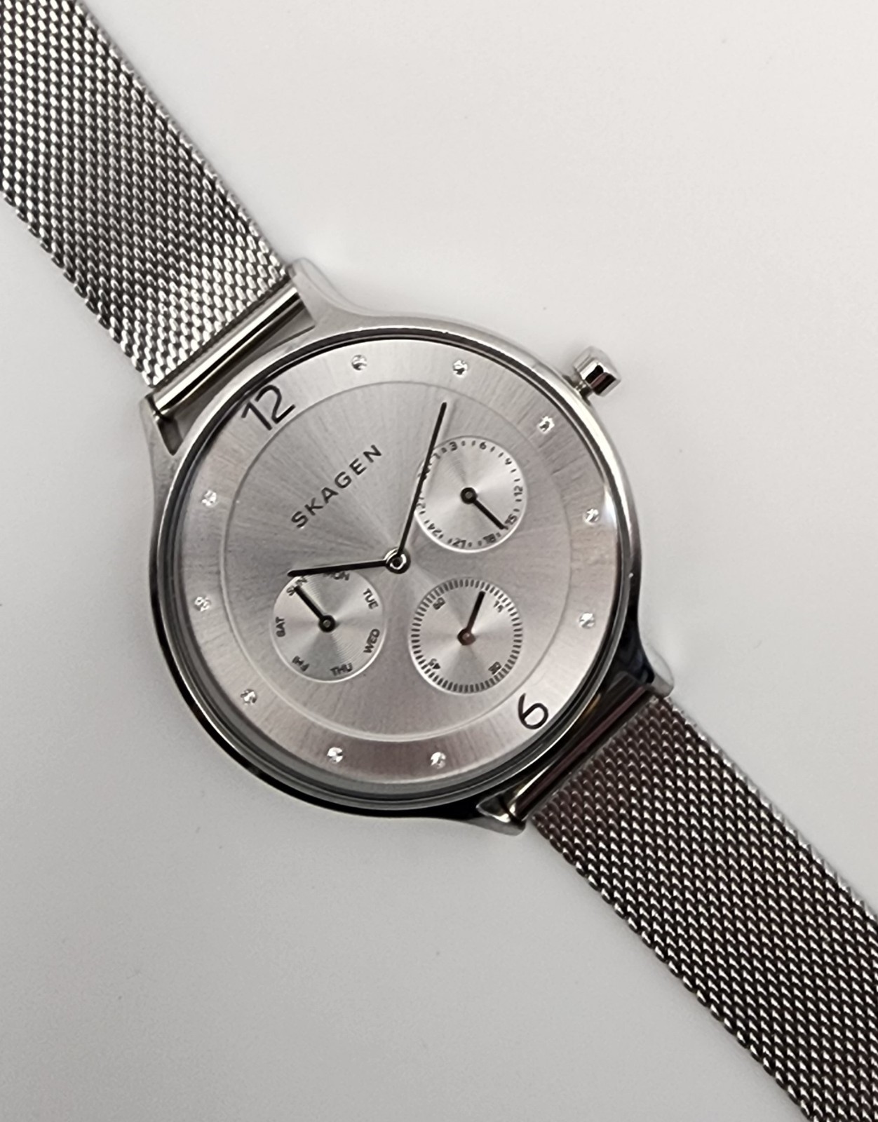 Skagen SKW2312 “Anita” Silver Dial Stainless Steel Multifunction Women’s Watch