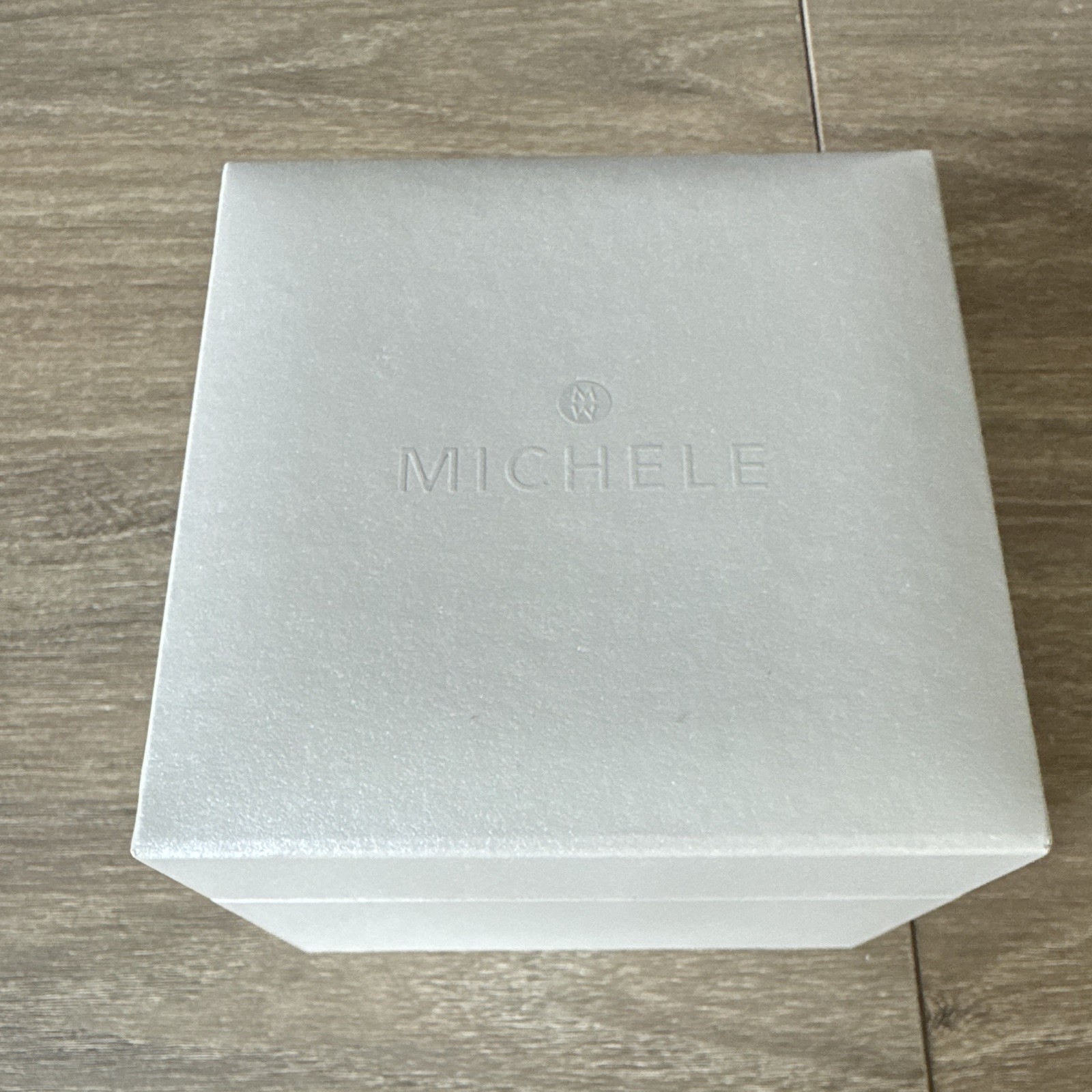 Michele Deco Madison Mid Gold Plated Steel Diamonds Silver Dial Date Rectangle
