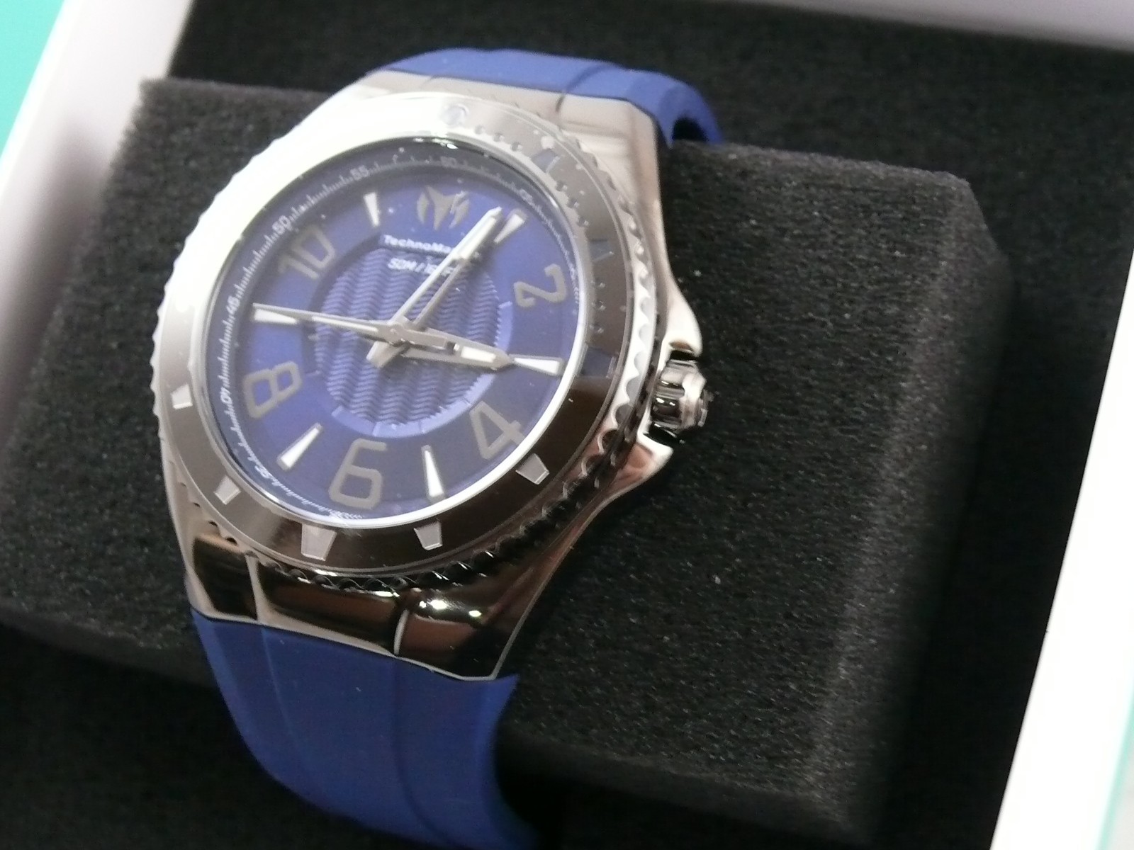 TechnoMarine Lusso Mare Men’s Watch – 44mm, Dark Blue TM-225024