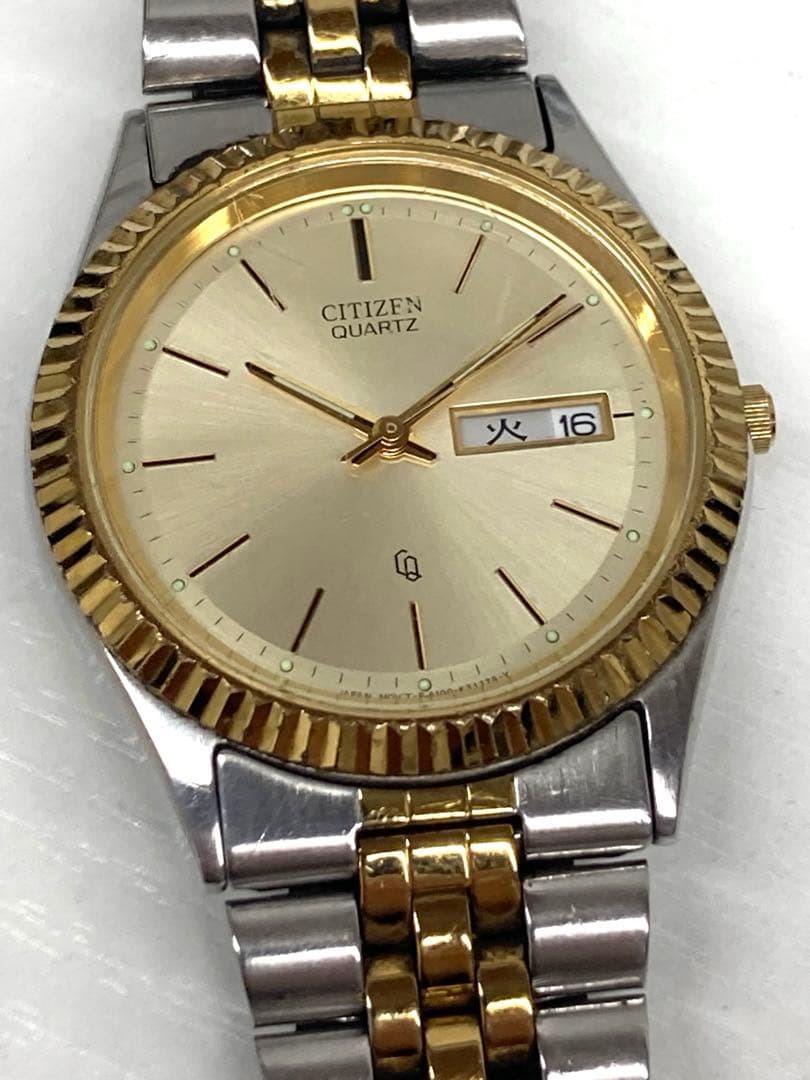 CITIZEN QUARTZ 6100-K09311 Gold Silver