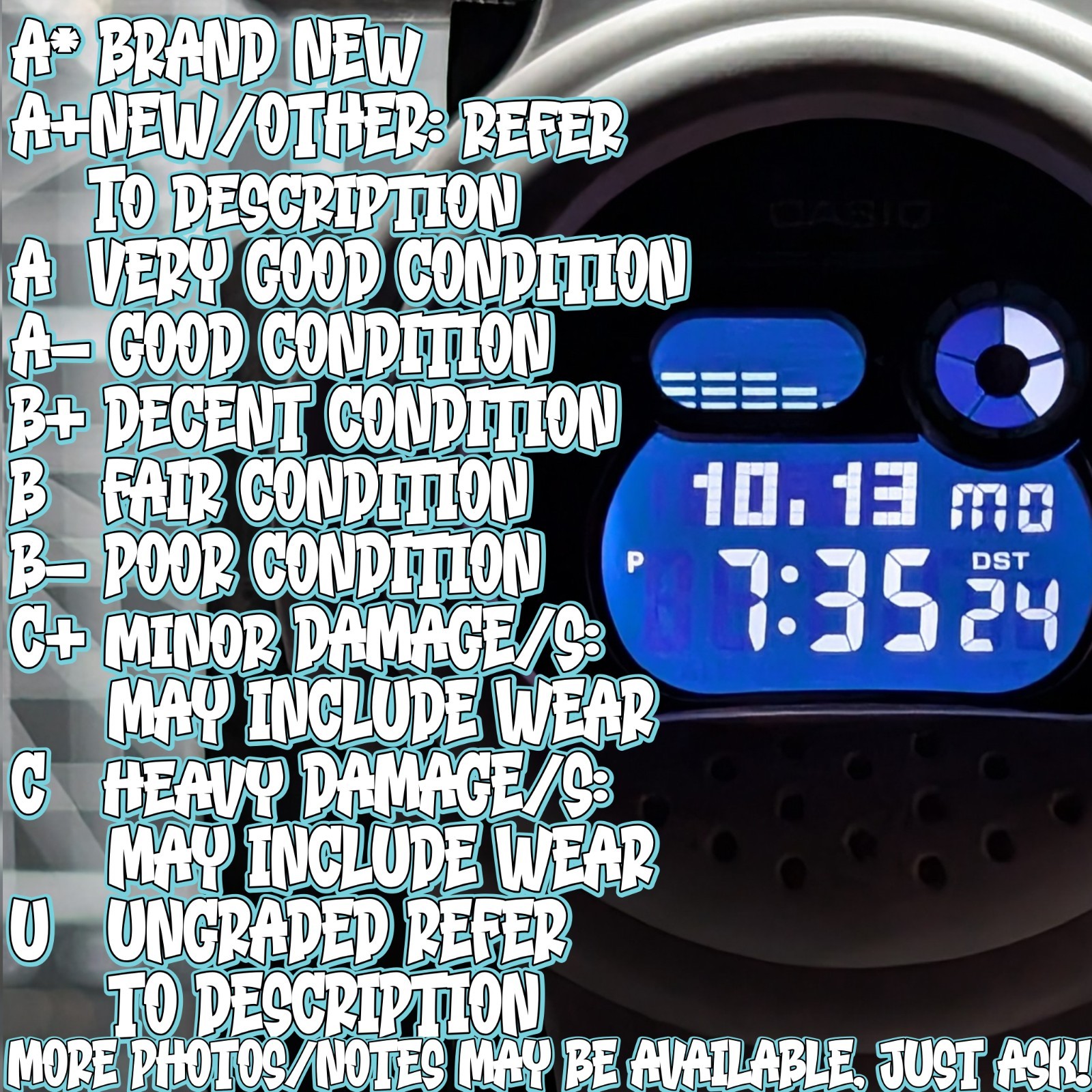 Casio G-Shock Sci-Fi World G-B001 Bluetooth Jason White w/ Glow In The Dark Text