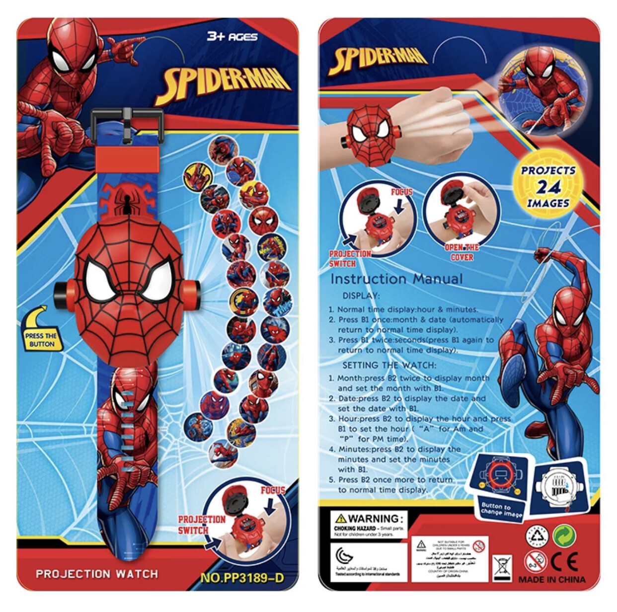 Marvel Superheroes Spiderman Captain Ironman Hulk Thanos 3D Kids Digital Watch