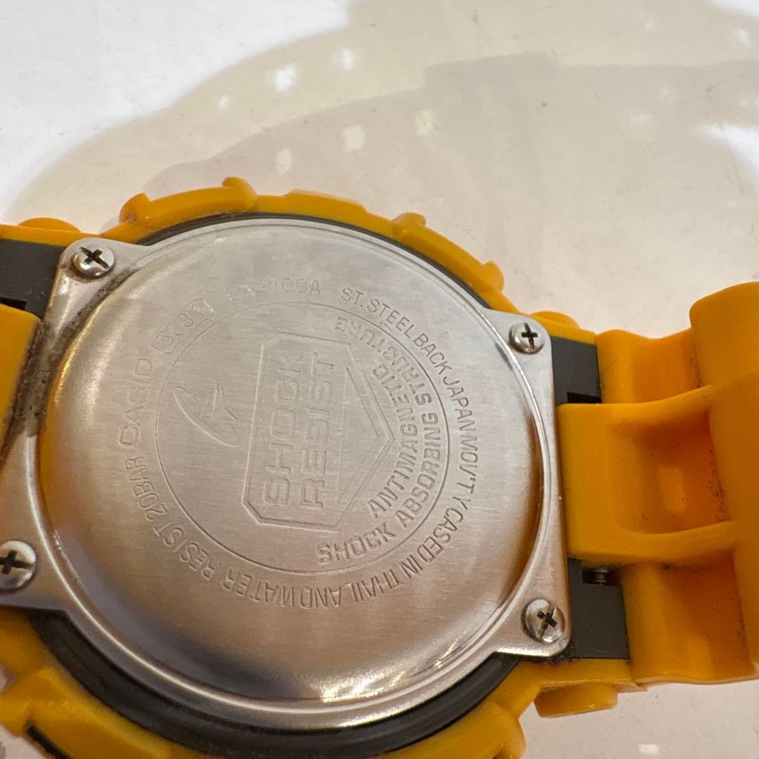 CASIO G-SHOCK GA-100 Yellow Digital Watch