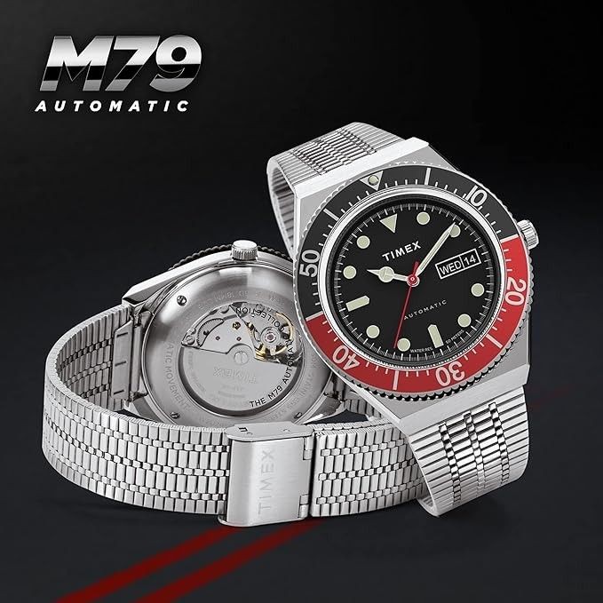 Timex M79 TW2U83400 Men’s Automatic Watch Silver 40mm