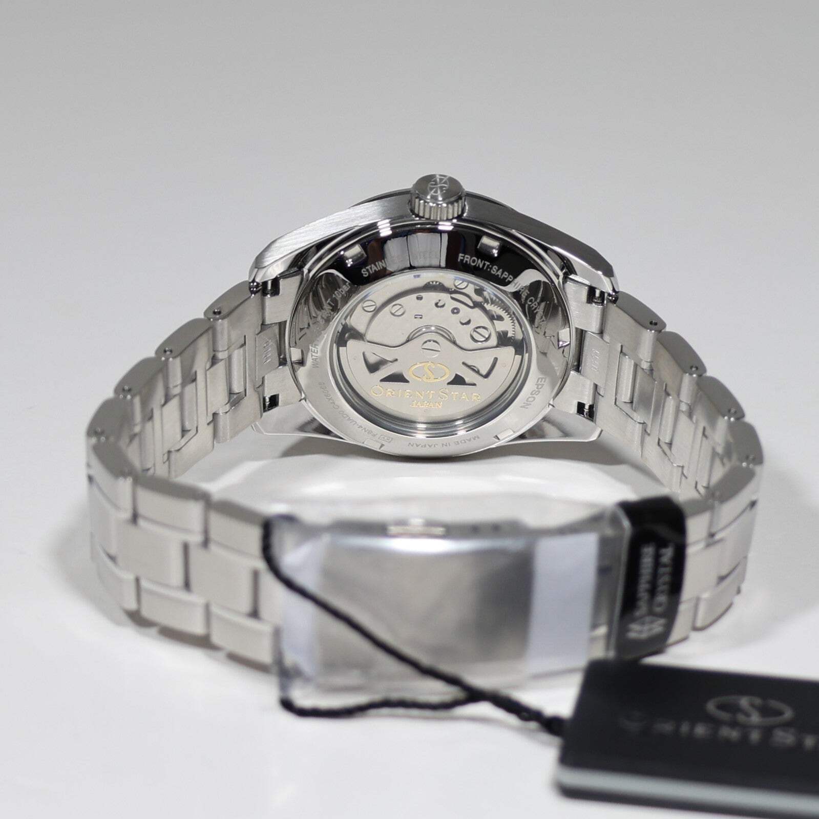 Orient Star Automatic Salmon Dial Stainless Steel Men’s Watch RE-AU0108G00B