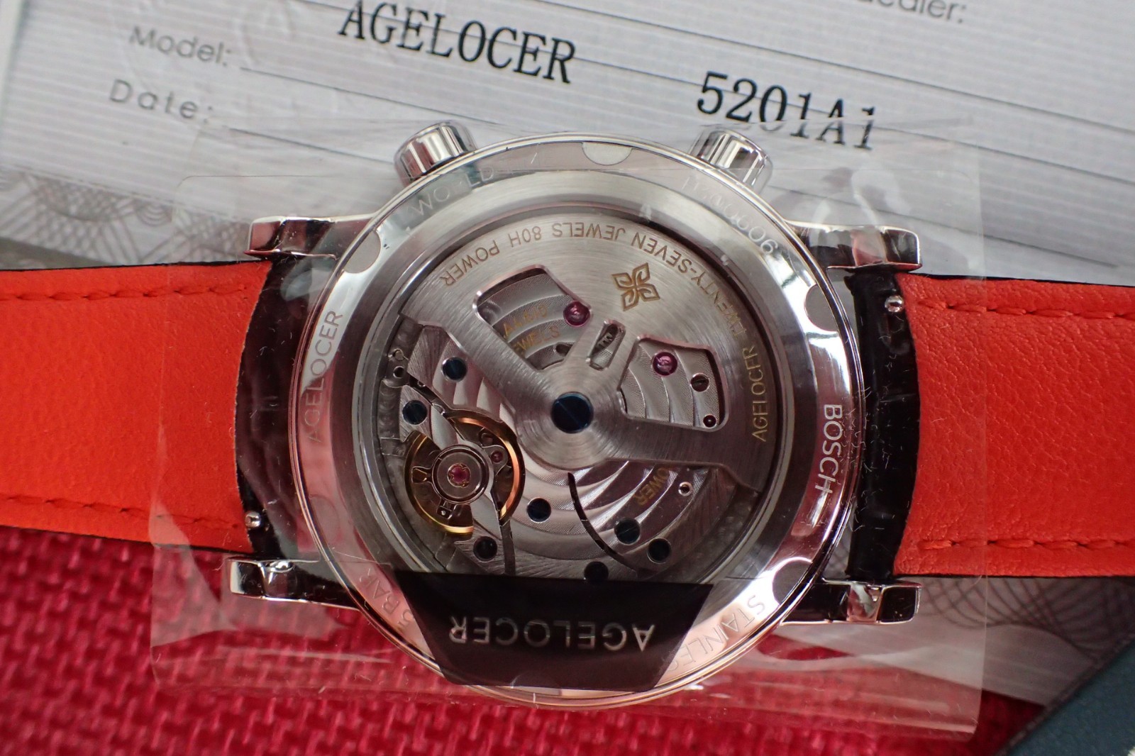 Agelocer World Time Genuine Watch Men’s Luxury Automatic Mechanical Watch