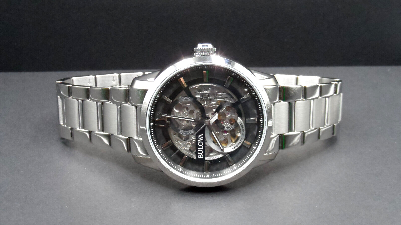 Bulova 96A208 Classic Sutton Automatic 21 Jewels Exhibition Dial Men’s Watch