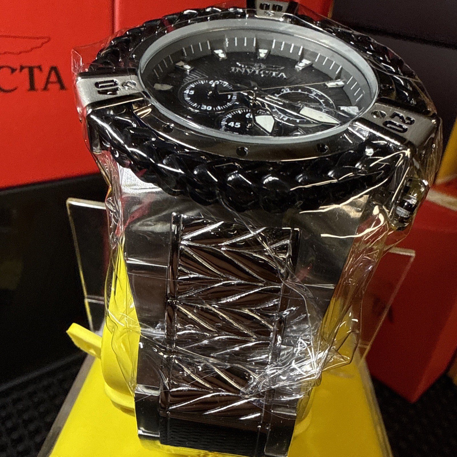 Invicta Bolt Herc 48160 Chronograph 54mm Black Stainless Steel Men’s Watch