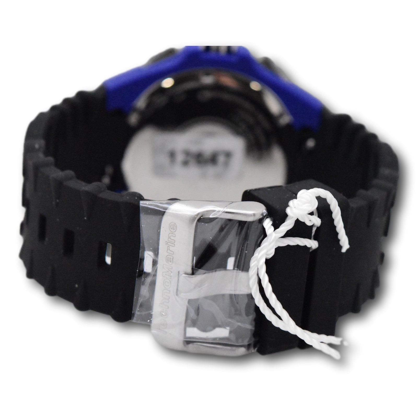 TechnoMarine Cruise JellyFish Men’s 46mm Blue Weave Dial Chrono Watch TM-115114