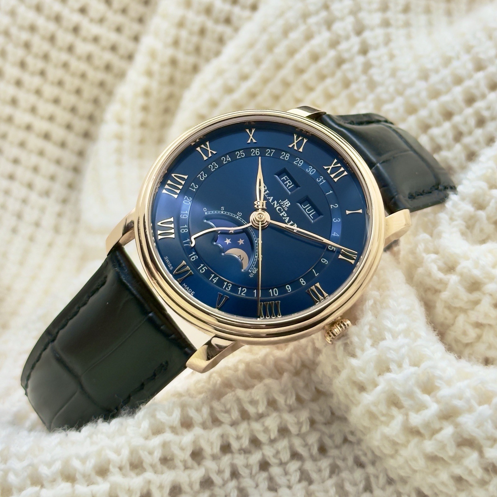 Blancpain Villeret Quantième Complet Moonphase 40mm 6654-3640-55B 2024