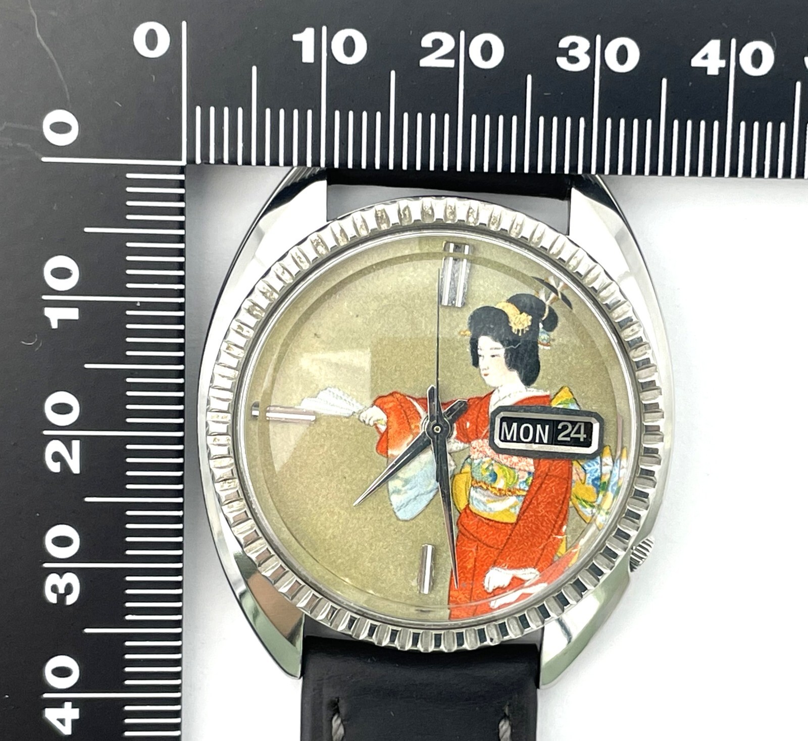 Vintage UKIYOE SEIKO 5 Automatic Watch New Glass Shouen Uemura Jonomai