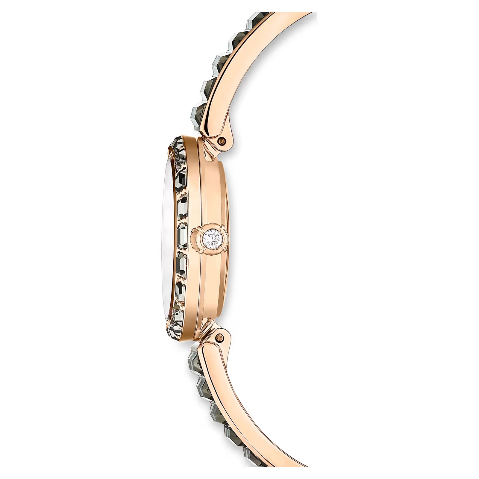 Swarovski Matrix Bangle Watch, Crystal Bracelet, Gray, Rose Gold-Tone 5679887