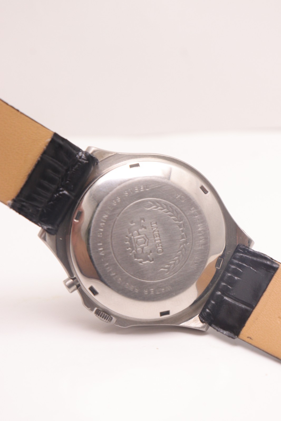 Vintage Orient Crystal automatic Day Date Movement 46941 Japan made men’s watch.