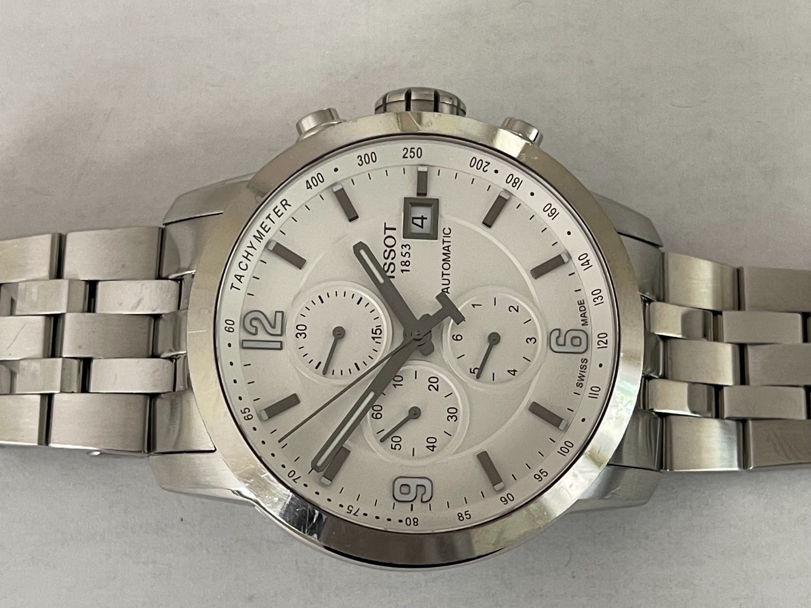 Tissot PRC 200 Automatic Chronograph White – With Box – USED.