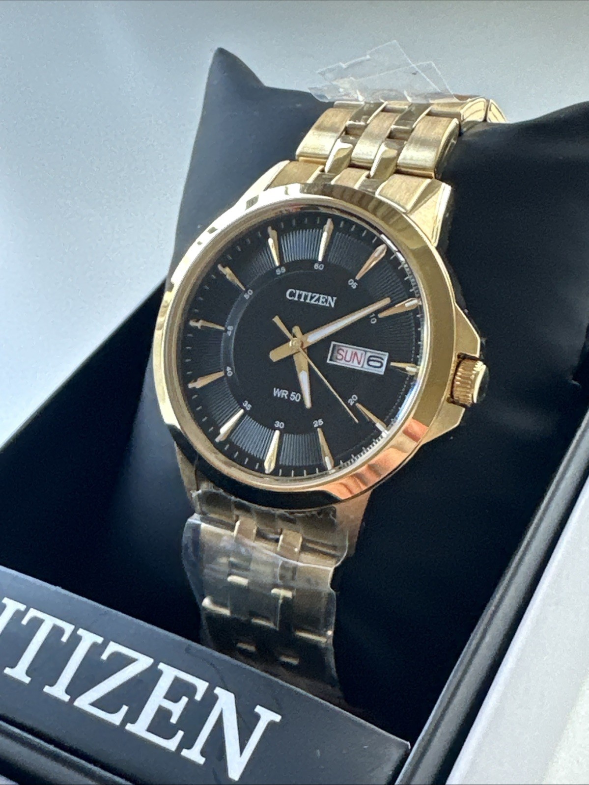 Citizen Quartz Black Dial Gold-tone Men’s Watch BF2013-56E