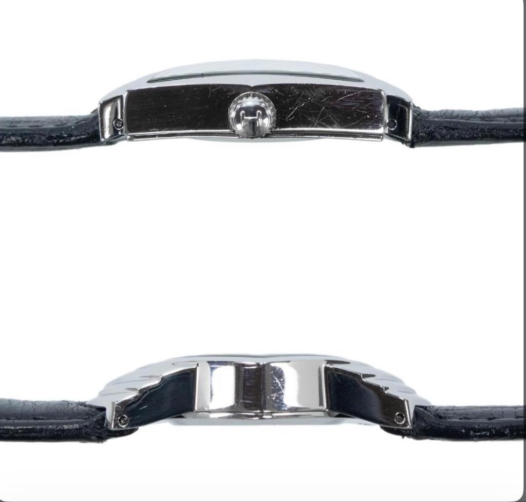 HAMILTON Ventura H24211732 Black Dial Triangle Quartz Ladies Watch Box Papers