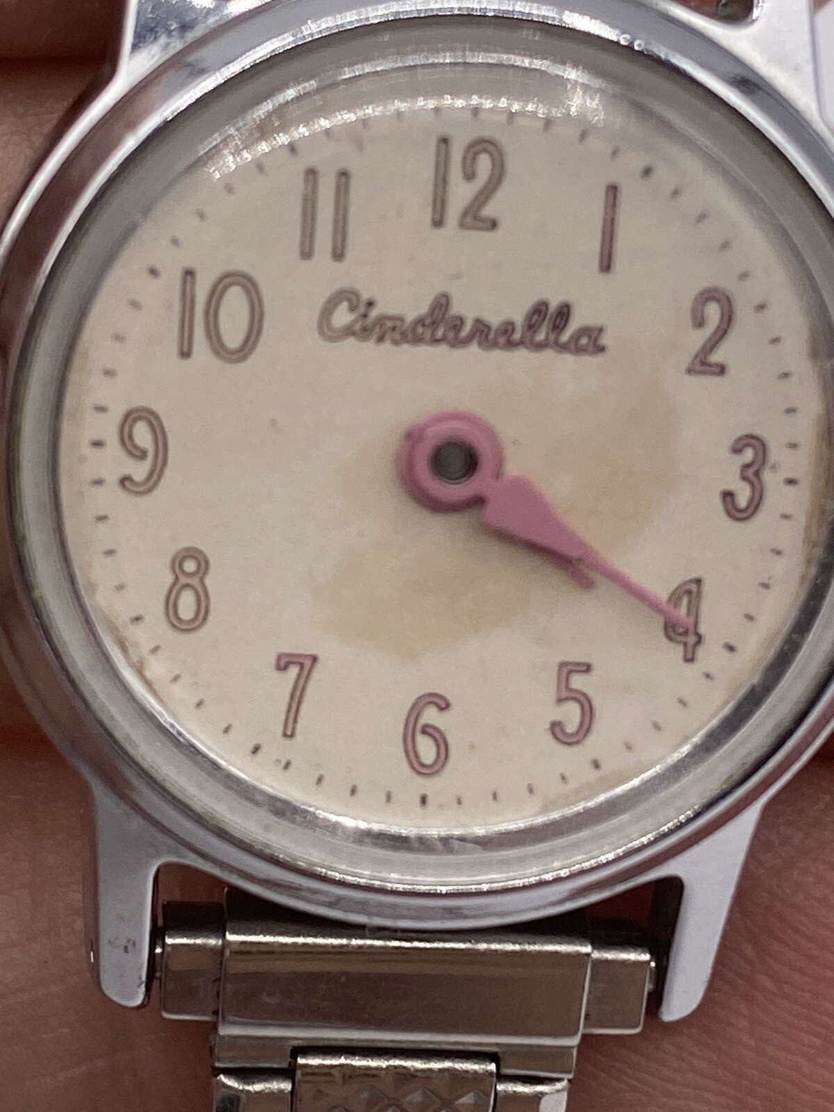 1960’s US TIME CINDERELLA Wind Up Disney Watch Runs Sporadically Rare Sold As Is