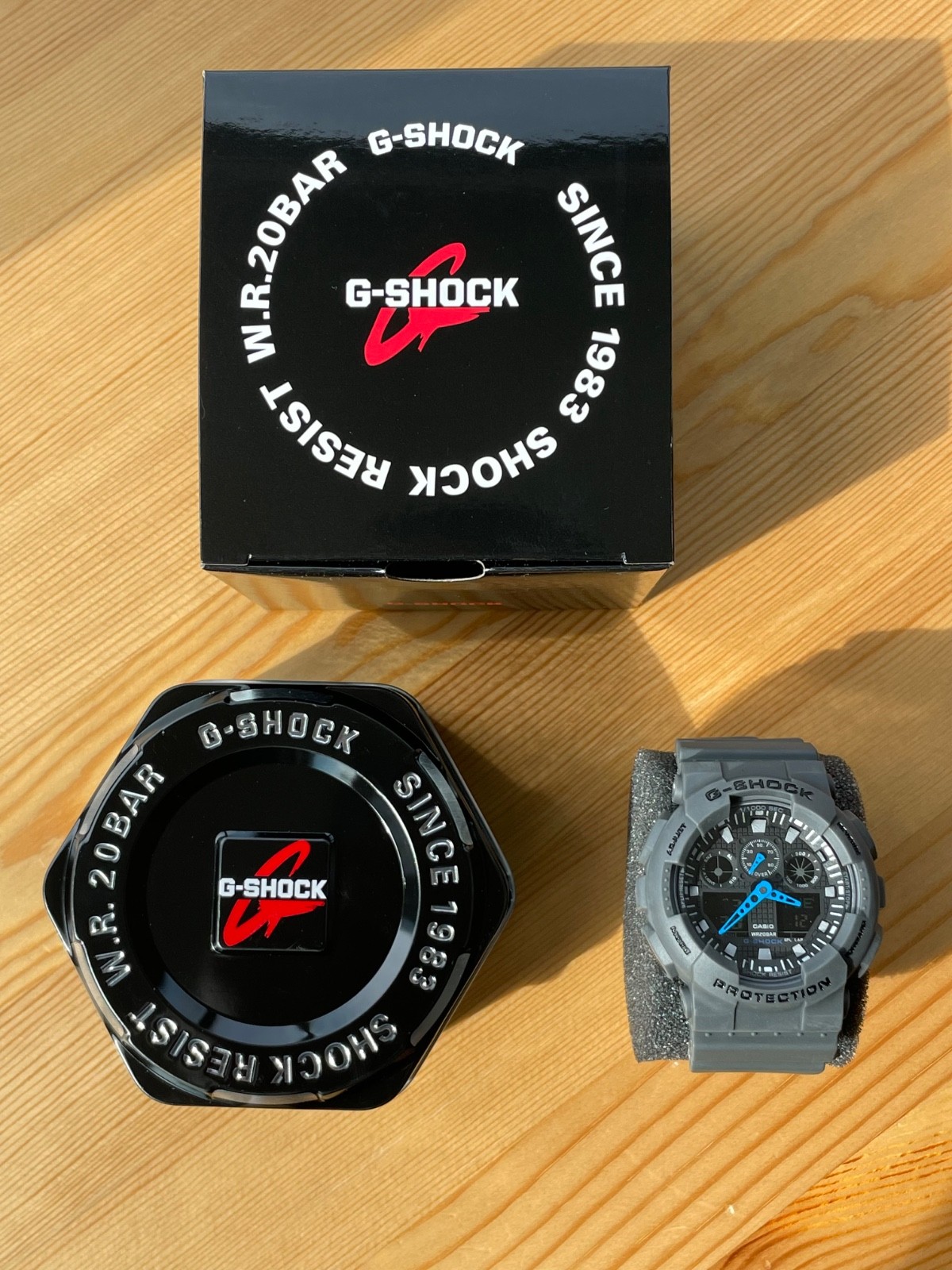 Casio G-Shock Analog Digital GA-100C-8ACR Grey Watch Mens