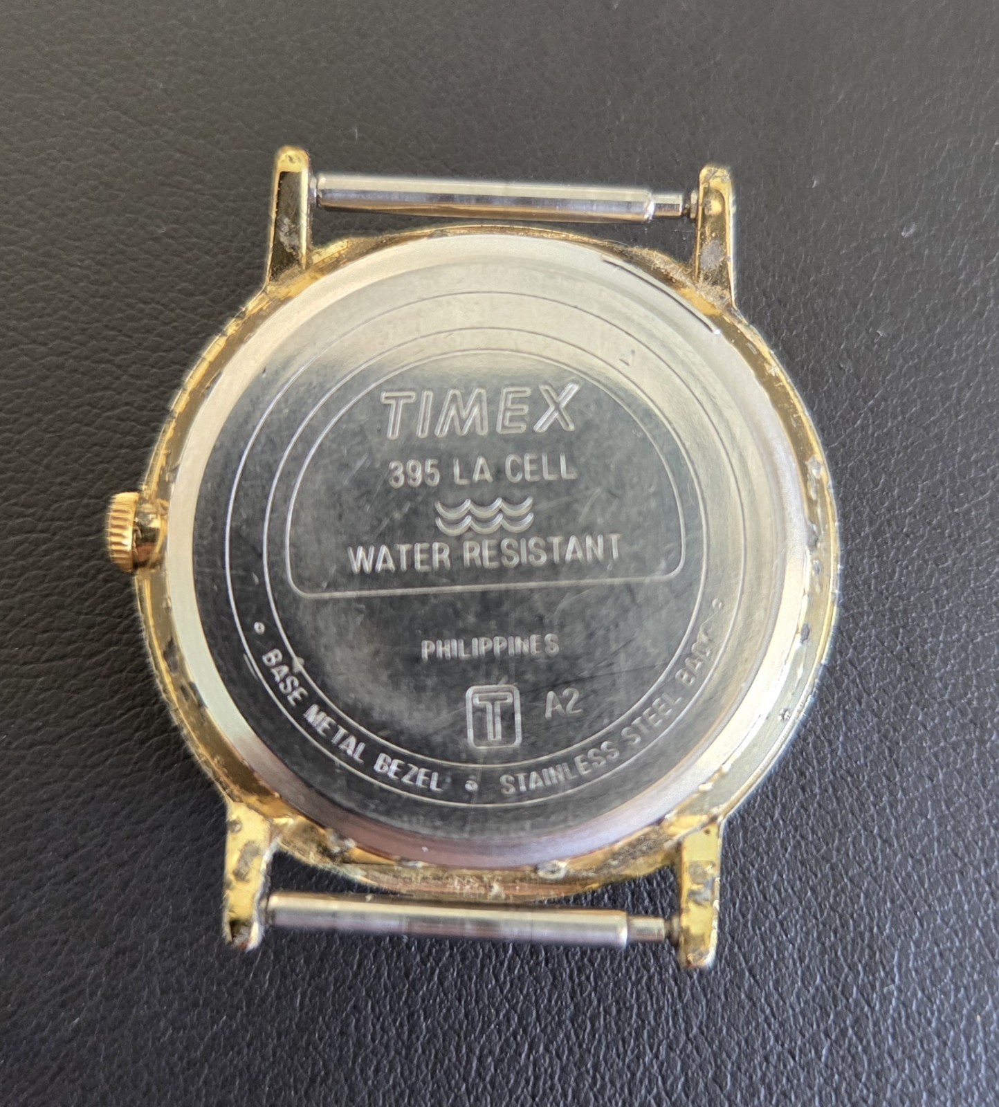 Timex CR 2016 CELL VTG Quartz Gold Toned Wrist Watch SS Back New Battery