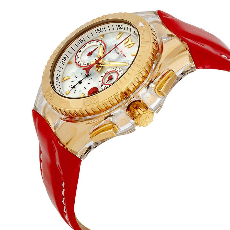 Technomarine Cruise Valentine Chronograph Quartz White MOP Dial Ladies Watch
