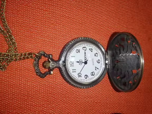 Vintage Octopus Pocket Watch Quartz Necklace Chain Steampunk Gift Men Wom