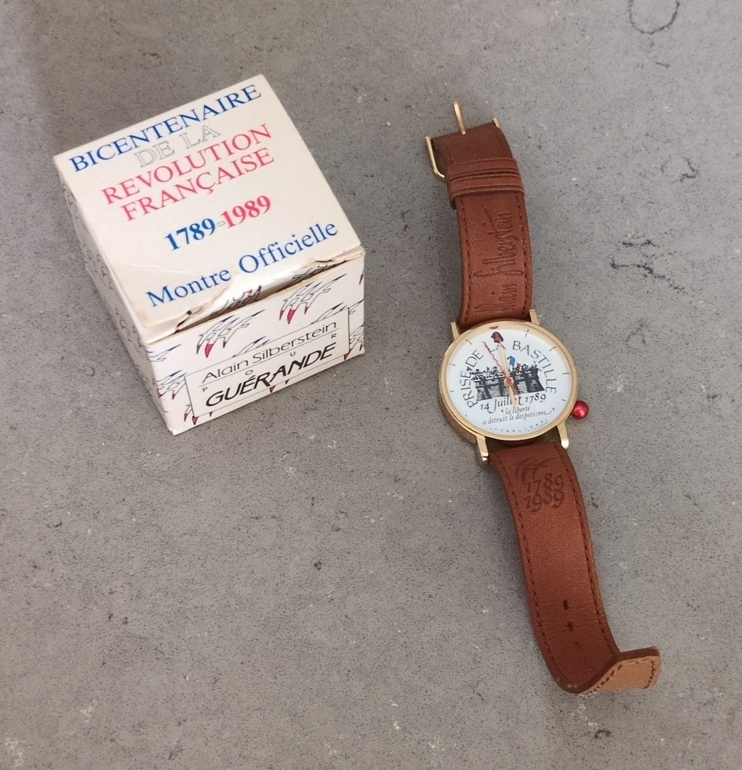 Alain Silberstein Guerande Quartz French Revolution W/Box & Original Papers