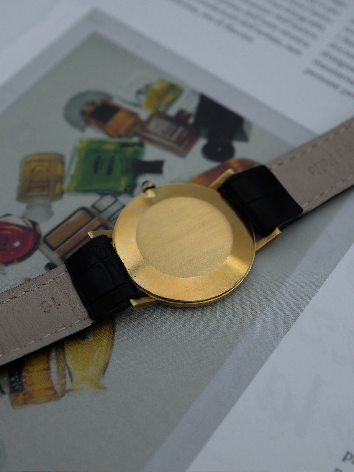Patek Philippe Calatrava Reg.3512 Case Gold 18K Black Onix Dial With Crack